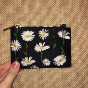 Embroidered Card Wallet